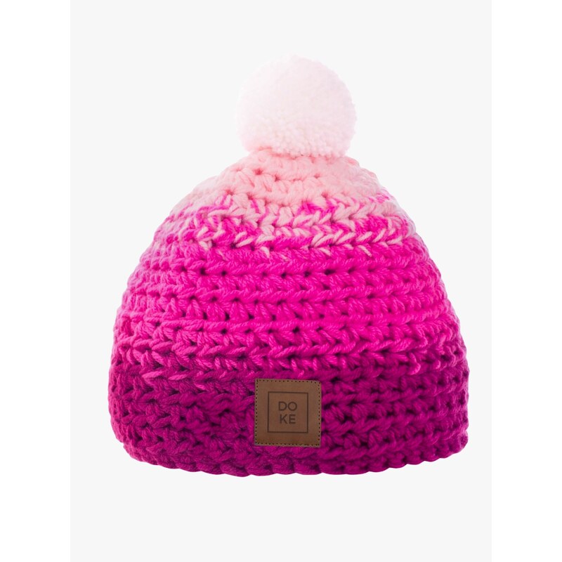 DOKE Dětský háčkovaný kulich rose 59788138