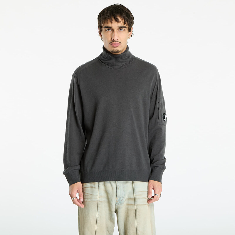 Svetr C.P. Company Extrafine Merino Wool Turtleneck Sweater Dark