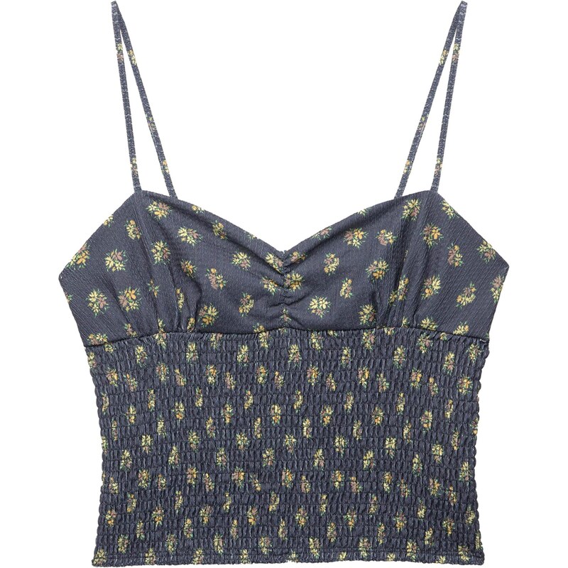 Pull&Bear Top PACIFIC námořnická modř / žlutá / zelená / starorůžová 108771894