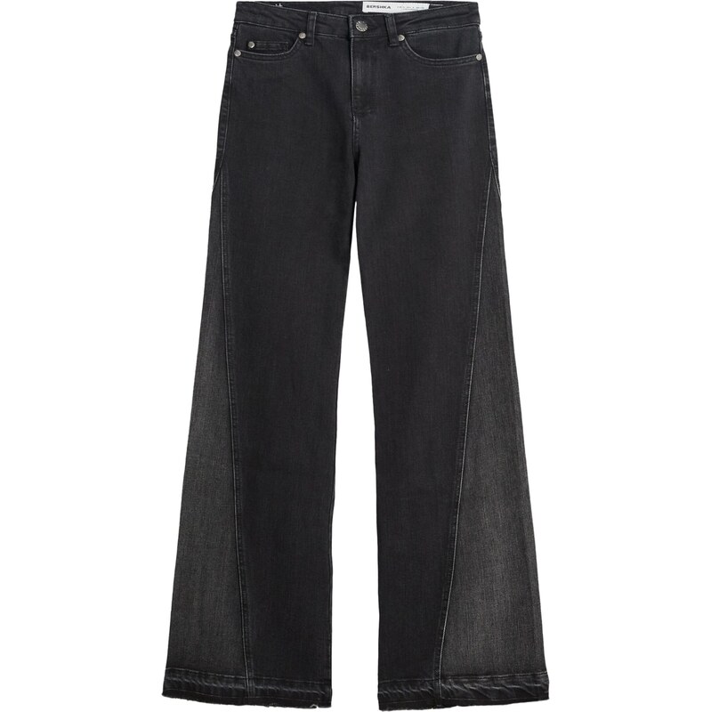 Bershka Džíny černá džínovina