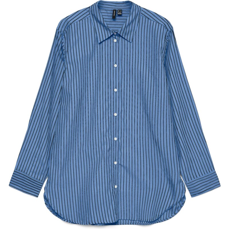 VERO MODA Halenka světlemodrá / bílá