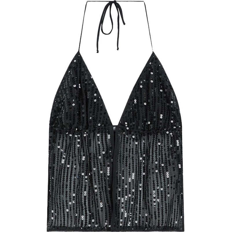 Bershka Top černá