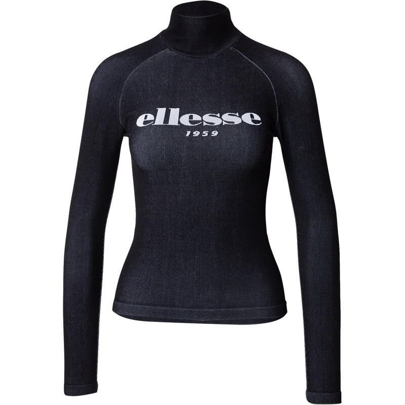 ELLESSE Tričko Serlo černá / bílá