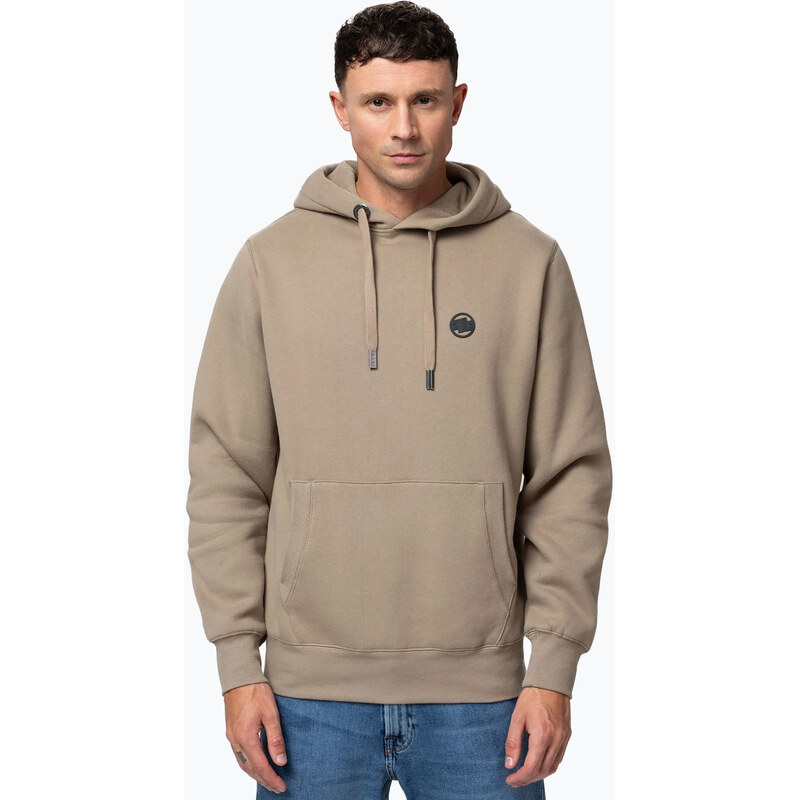 Pánská mikina Pitbull Small Logo Hooded pale sand