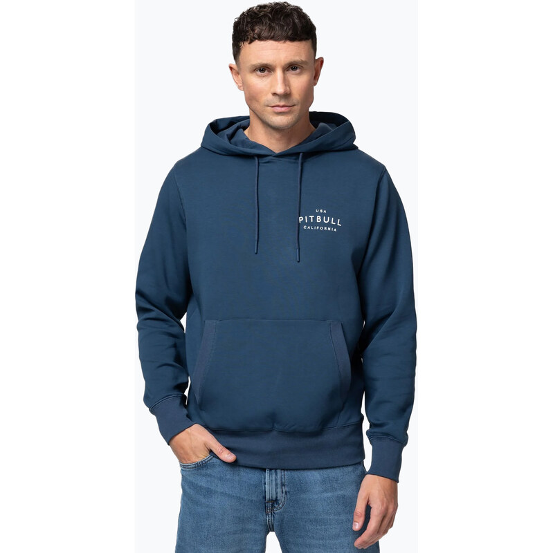 Pánská mikina Pitbull Sampson Hooded Sweatshirt petrol blue