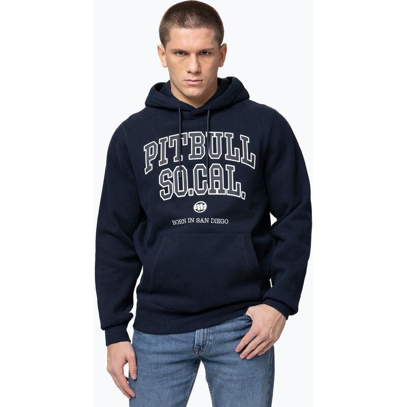 Pánská mikina Pitbull So Cal Hooded dark navy/red