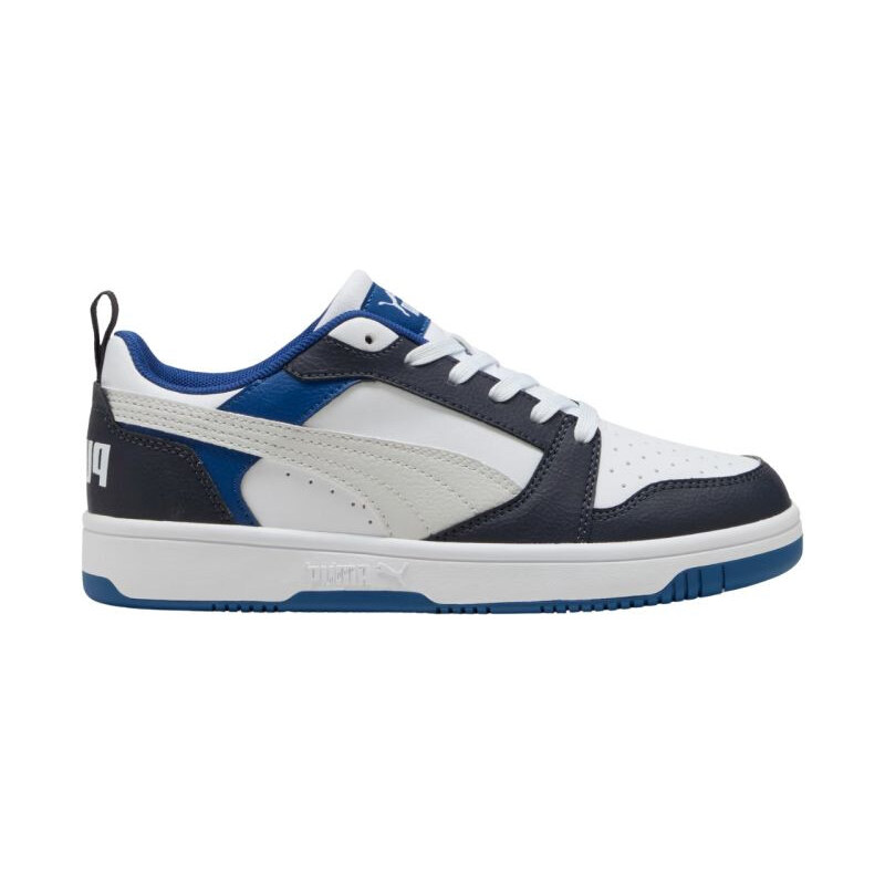 Dětské boty Puma Rebound V6 Lo Mid white and blue 393833 28