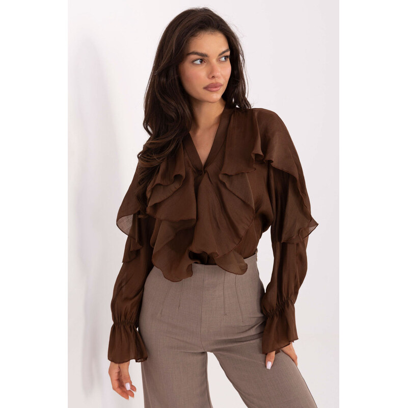 Košile s dlouhým rukávem model 218415 Rue Paris