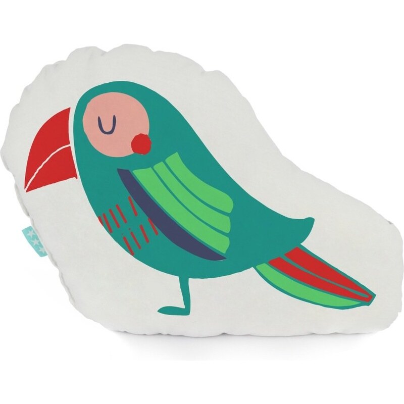 Moshi Moshi Dětský polštář Pretty Parrots, 40x30 cm