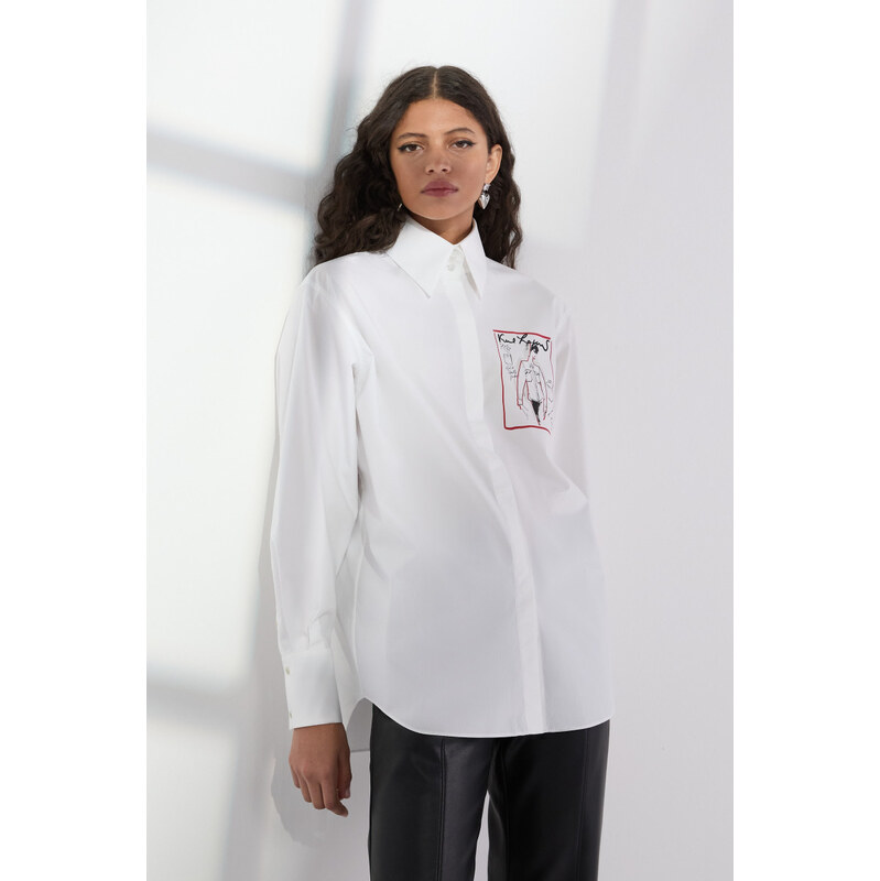 KOŠILE KARL LAGERFELD KARL SERIES POPLIN SHIRT 108790120