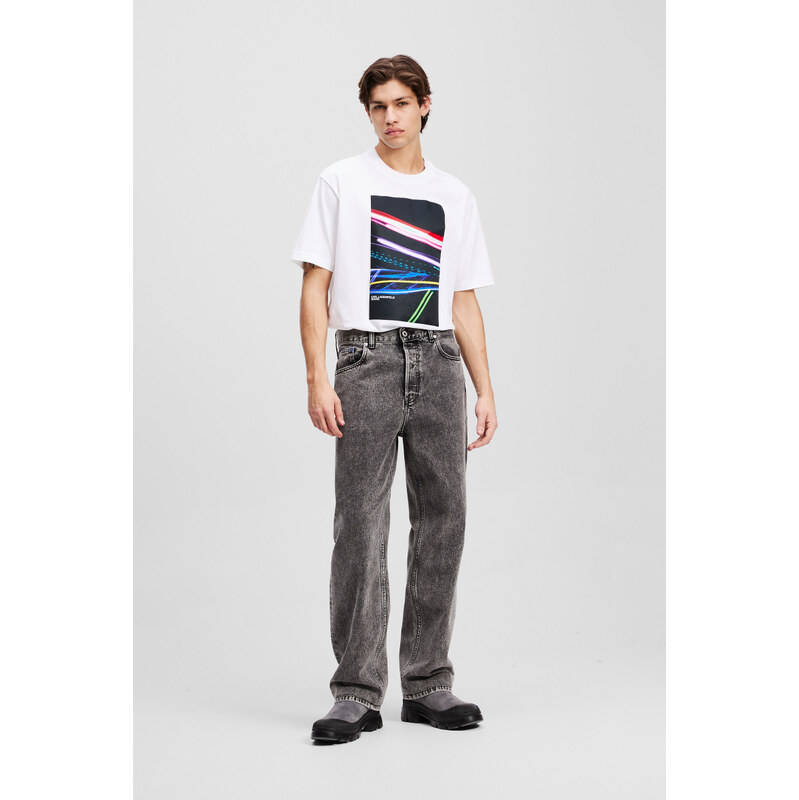 DŽÍNY KARL LAGERFELD JEANS KLJ RELAXED DENIM