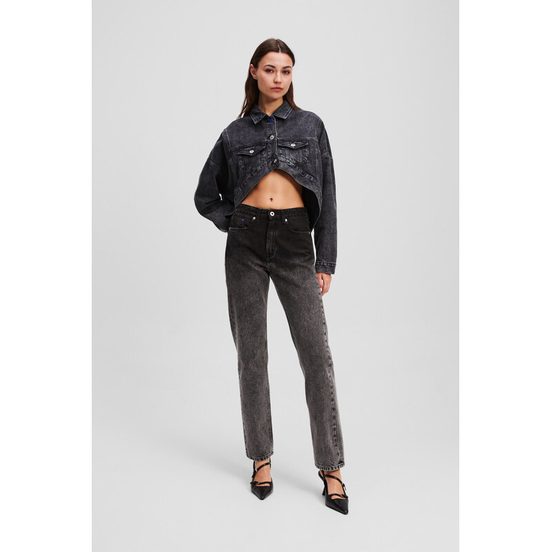 DŽÍNY KARL LAGERFELD JEANS KLJ HR STRAIGHT OMBRE DENIM