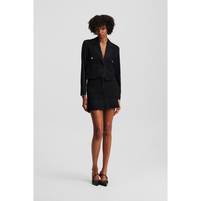 SUKNĚ KARL LAGERFELD JEANS KLJ PLEATED MINI SKIRT
