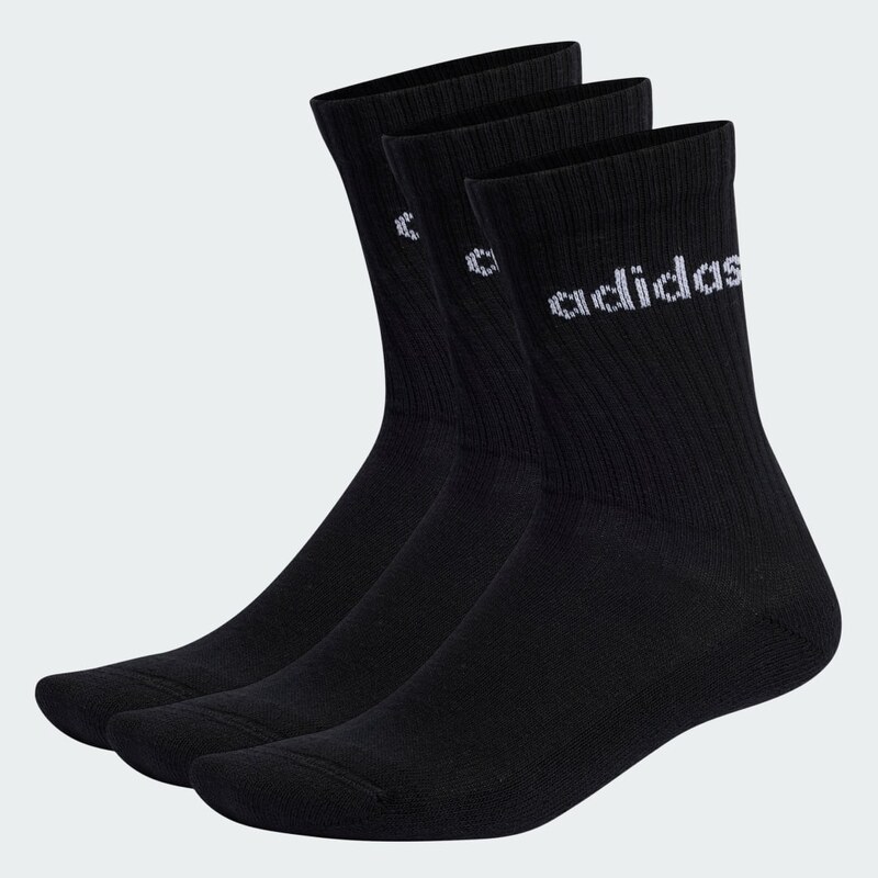 Adidas Ponožky Linear Crew Cushioned – 3 páry