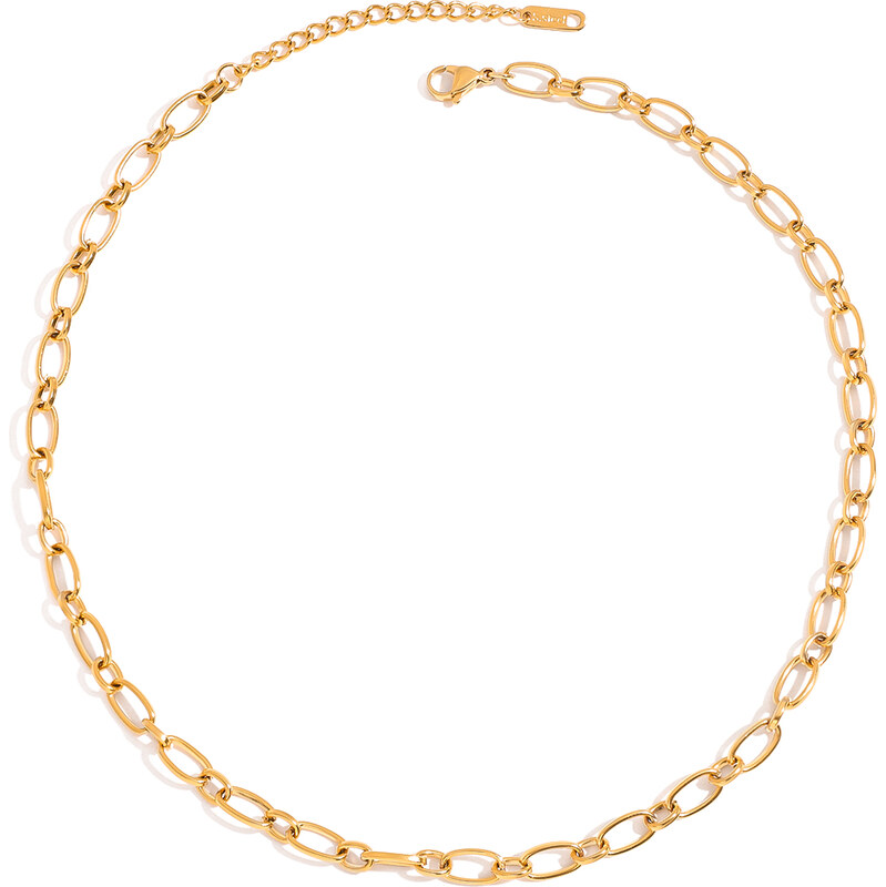 ELENYS Bold Chain – pozlacený náhrdelník 18K žluté zlato