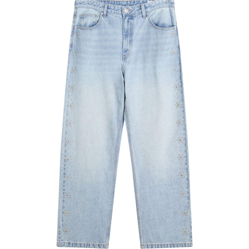 Bershka Džíny světlemodrá