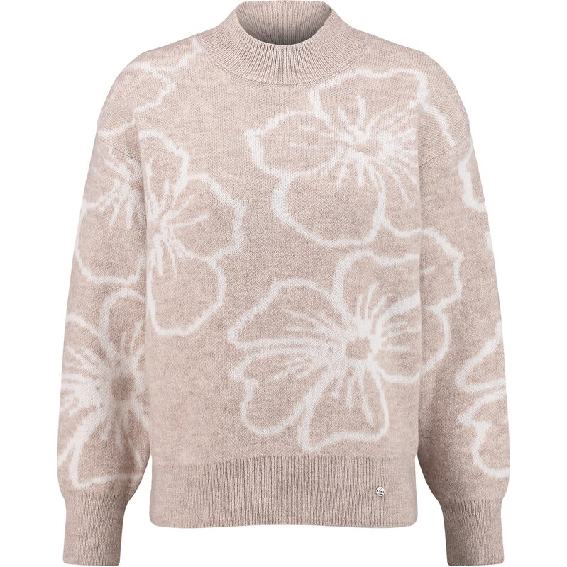 Key Largo Svetr Blush hnědá / bílá 109091235