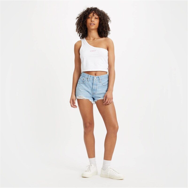 Levis Světle modré dámské džínové kraťasy Levis