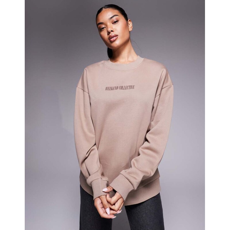 ASOS Weekend Collective Weekend Collective oversized sweat with 108801354