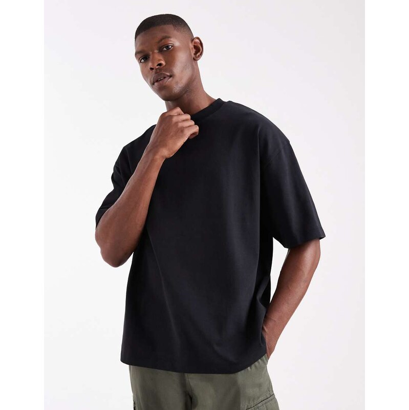 ASOS DESIGN super heavyweight oversized t-shirt in black