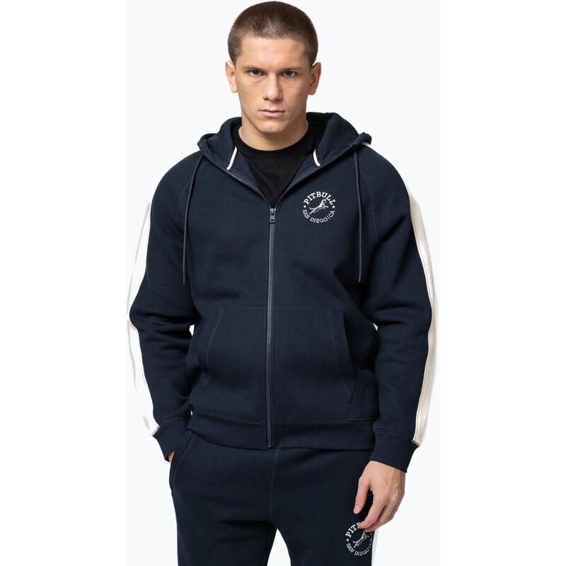 Pánská mikina Pitbull San Diego Ca Hooded Zip dark navy/red