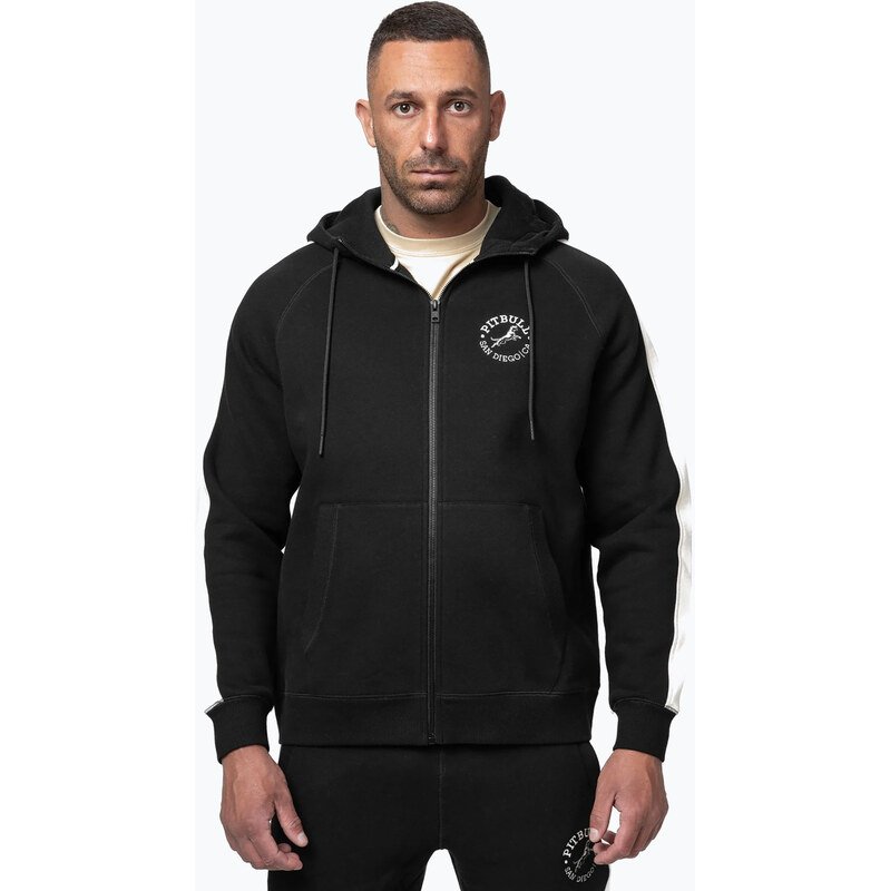 Pánská mikina Pitbull San Diego Ca s kapucí na zip black