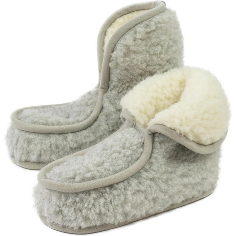 Kampol Ponožky z merino vlny Granny grey light velikost 41-42 106265467