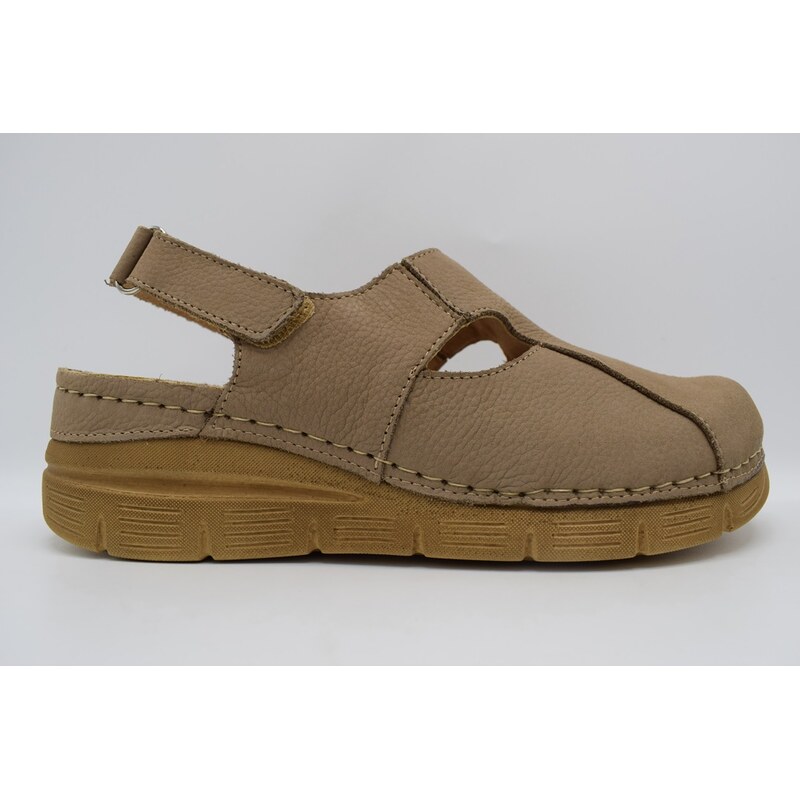 HILBY 1379 dámský sandál taupe 108803373