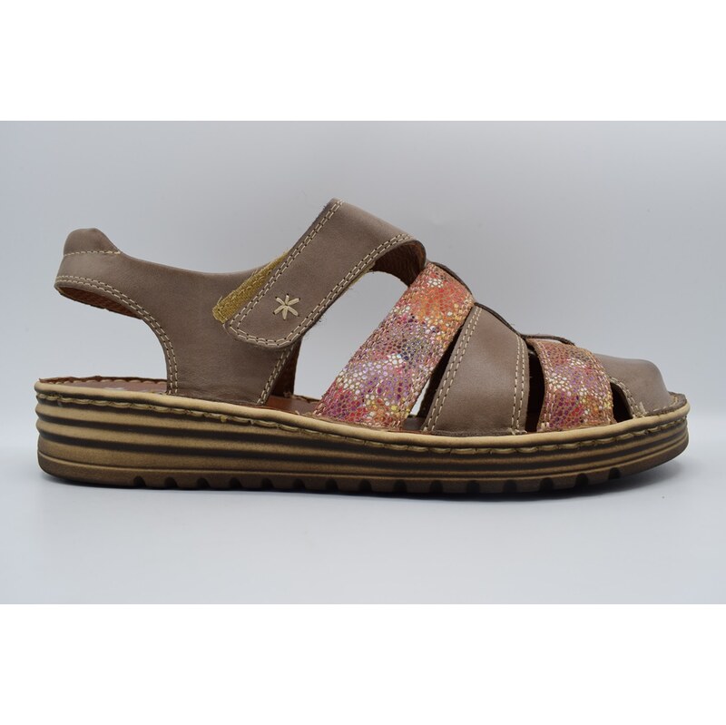 HILBY 734 02-F66 dámský sandál hnědá 108803387