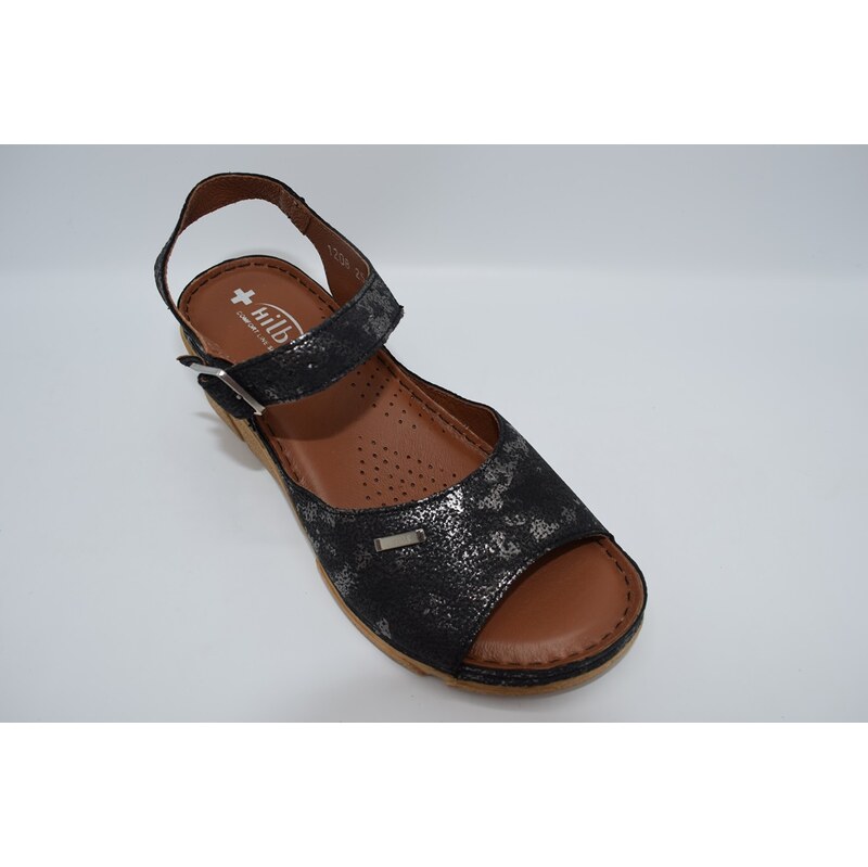 HILBY 1208 D99 dámský sandál černá 108803398