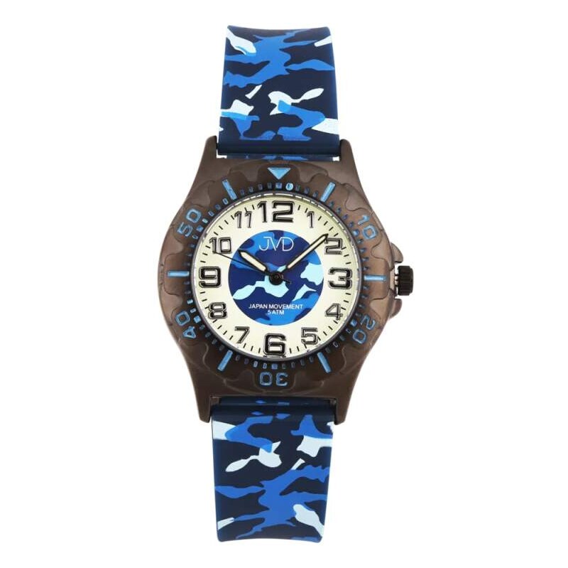 JVD Dětské chlapecké maskáčové sportovní hodinky JVD JZ8005.2