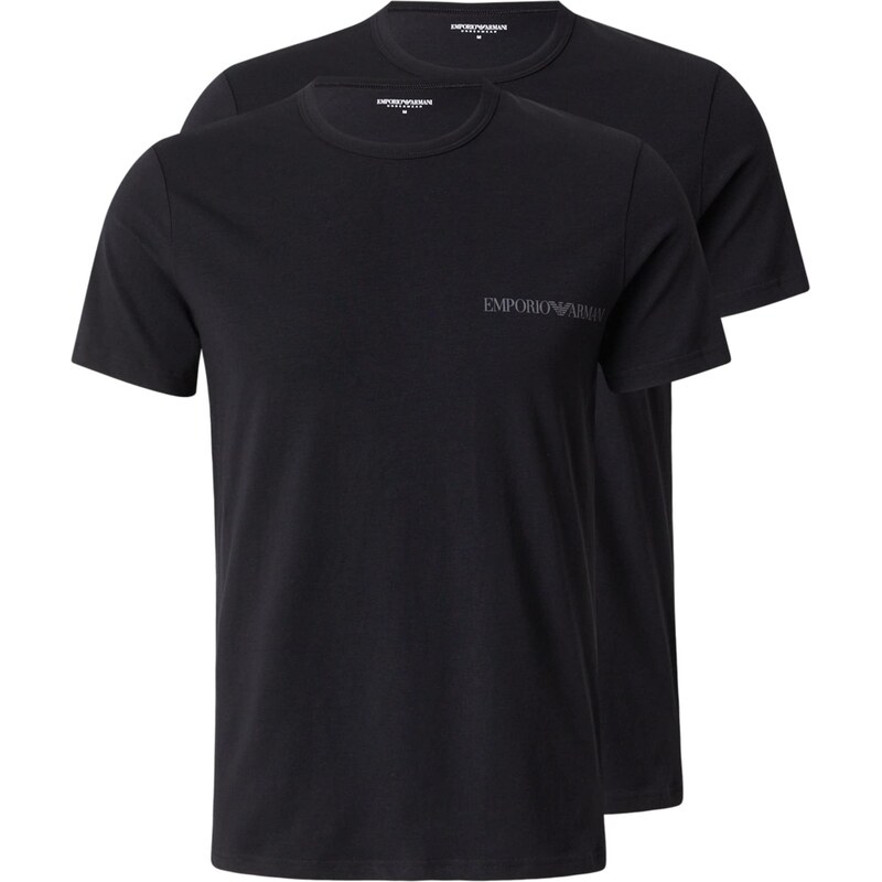 Emporio Armani Tričko šedá / černá