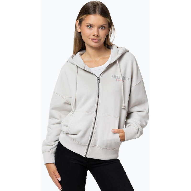 Dámská mikina Pitbull Santa Muerte Hooded Zip white stone
