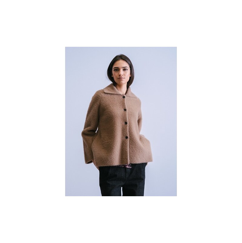 Wnt W225058 Dámský kabátek/svetr hnědý 108807275