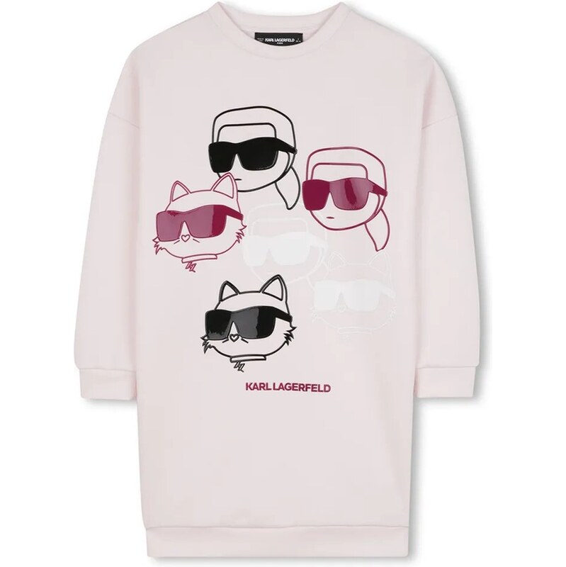 Karl Lagerfeld Dívčí šaty Karl Lagerfeld