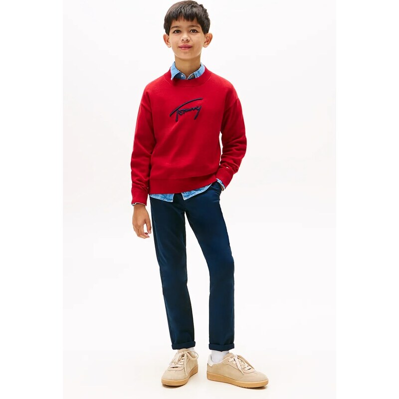 Tommy Hilfiger Dětské kalhoty s bavlnou Tommy Hilfiger