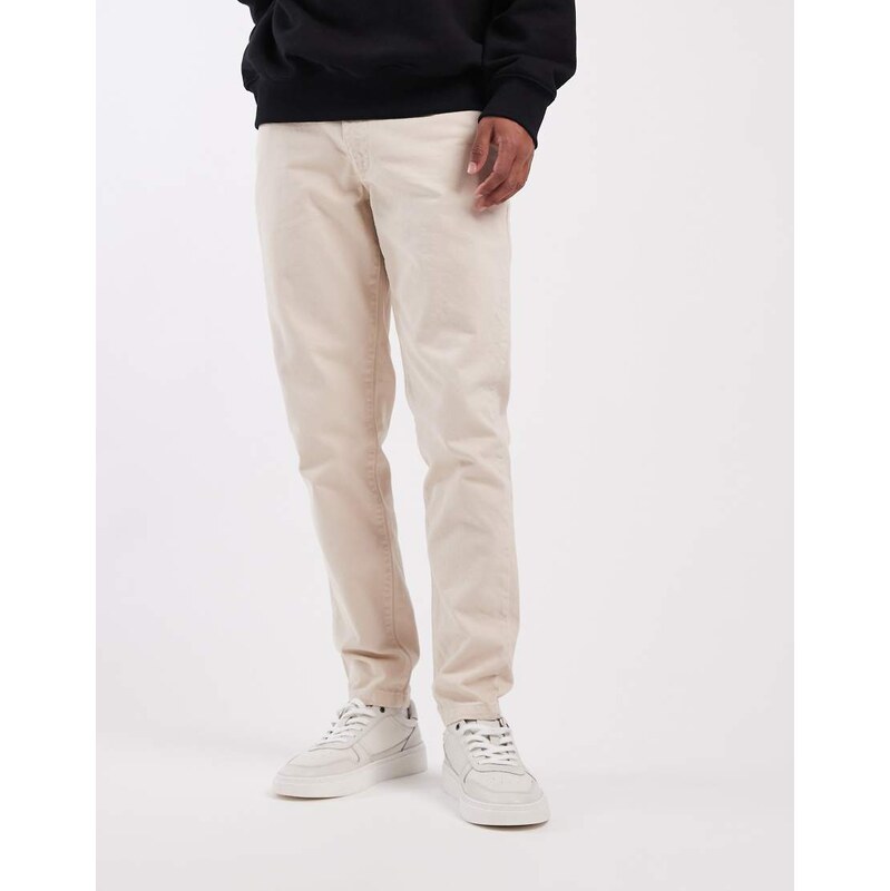 ASOS DESIGN tapered chinos in stone-Grey