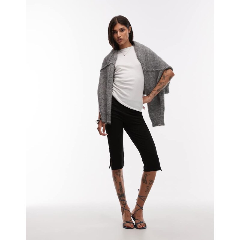 ASOS DESIGN capri legging in black