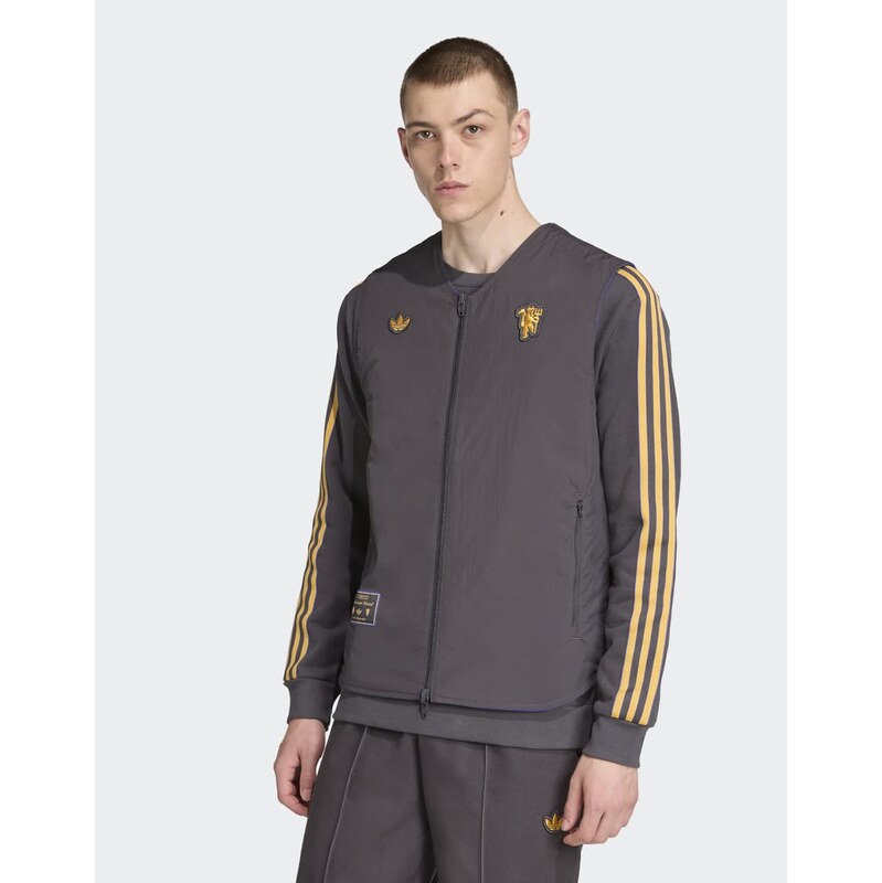 adidas Originals Manchester united terrace icons vest in utility