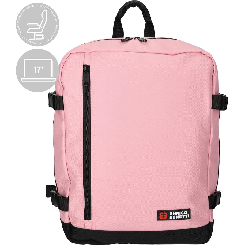 Batoh do letadla 40x30x20 Enrico Benetti Amsterdam 54687 Pink 108808903