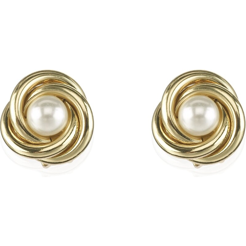 Marks and Spencer M&S Collection Faux Pearl Swirl Knot Stud Earrings