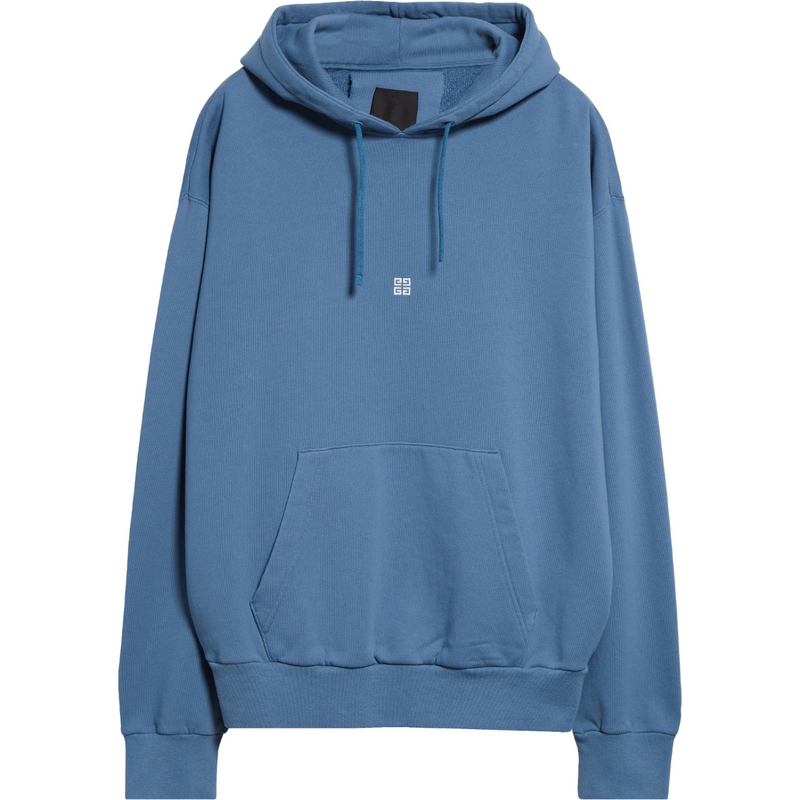 GIVENCHY Logo-Embroidered Blue mikina