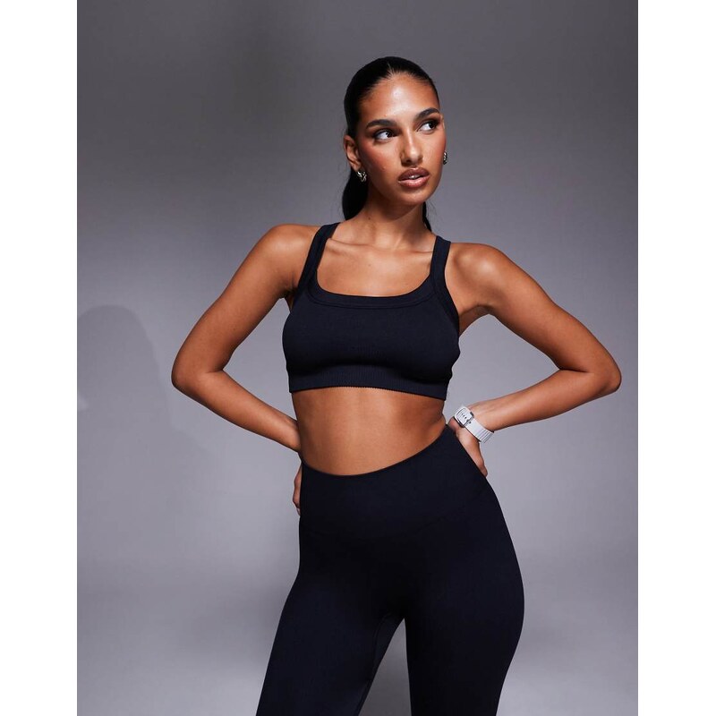 4505 seamless sculpting medium support sports bra with