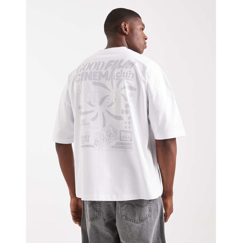 ASOS DESIGN oversized dropped shoulder t-shirt with print in