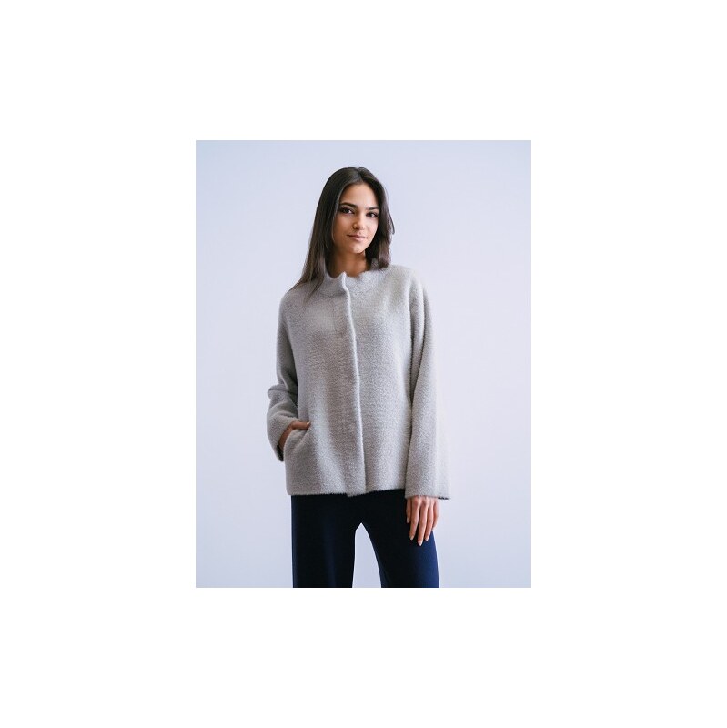 Wnt W225090 Dámský svetr/kabátek šedý