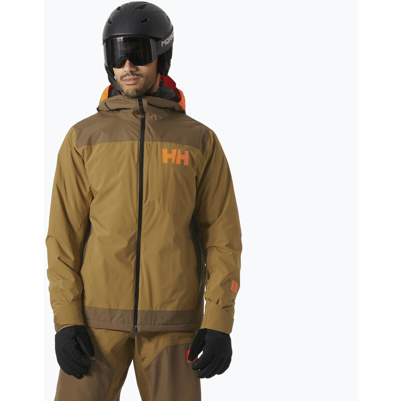 Pánská lyžařská bunda Helly Hansen Powdreamer 2.0 sepia