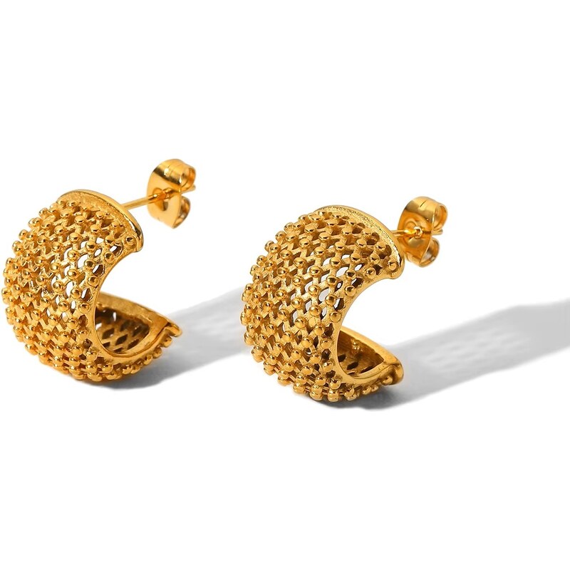 ELENYS Gloria – pozlacené náušnice 18K žluté zlato 108826286