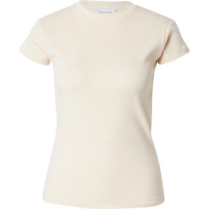 TOPSHOP Tričko EVERYDAY krémová