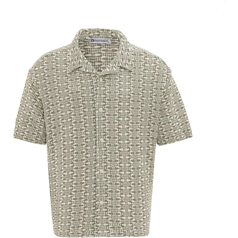 Dandalo Tričko khaki / bílá