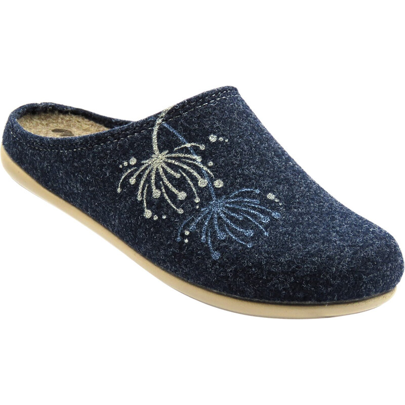 Dámské filcové pantofle – Inblu GF-30, šedo-modré 109622023